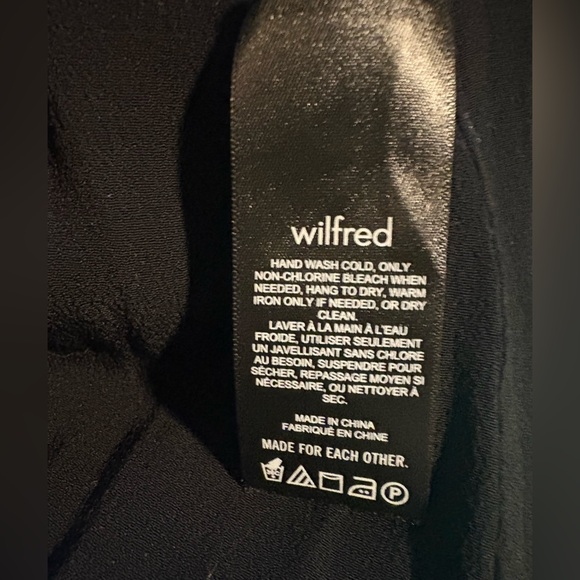 Aritzia Wilfred Affogato Spaghetti Straps Side Slit Midi Slip Dress Black Size 4 - Picture 14 of 14